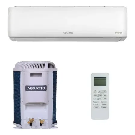 Ar Condicionado Split Hi Wall Agratto Zen Top Inverter 12.000 Btus Frio R-32 Branco 220v