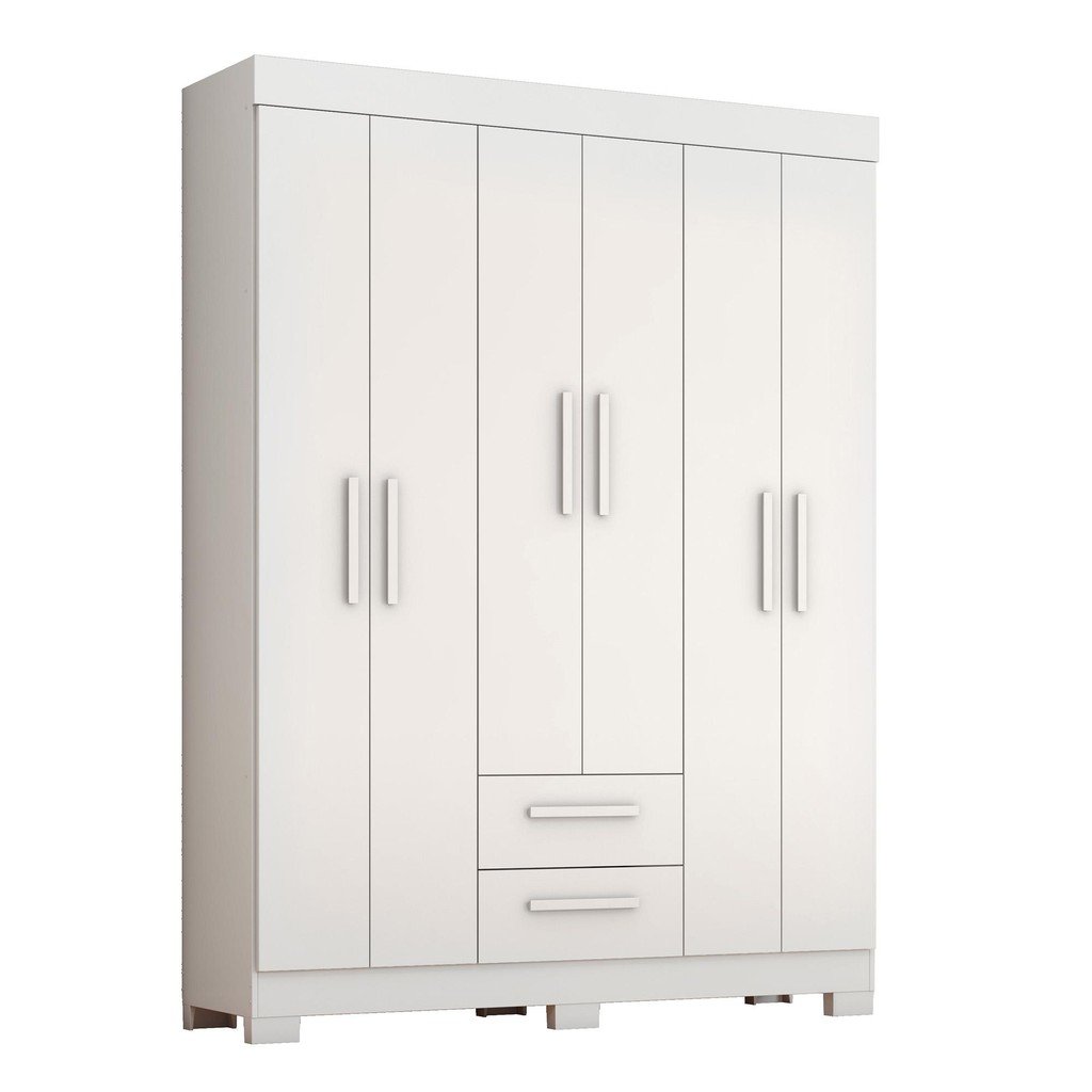 Guarda-Roupa com 6 Portas e 2 Gavetas NT6015 Notável Móveis