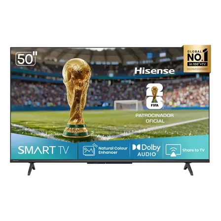 Hisense Smart Tv Fhd 50  Polegadas 50a4nv Com Hdr10, Dts Virtual X, Compatibilidade Alexa E Google Home
