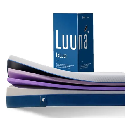Colchão Queen Luuna Blue, Espuma 21 Cm Com Bloqueio De Movimento, 10 Anos De Garantia Branco